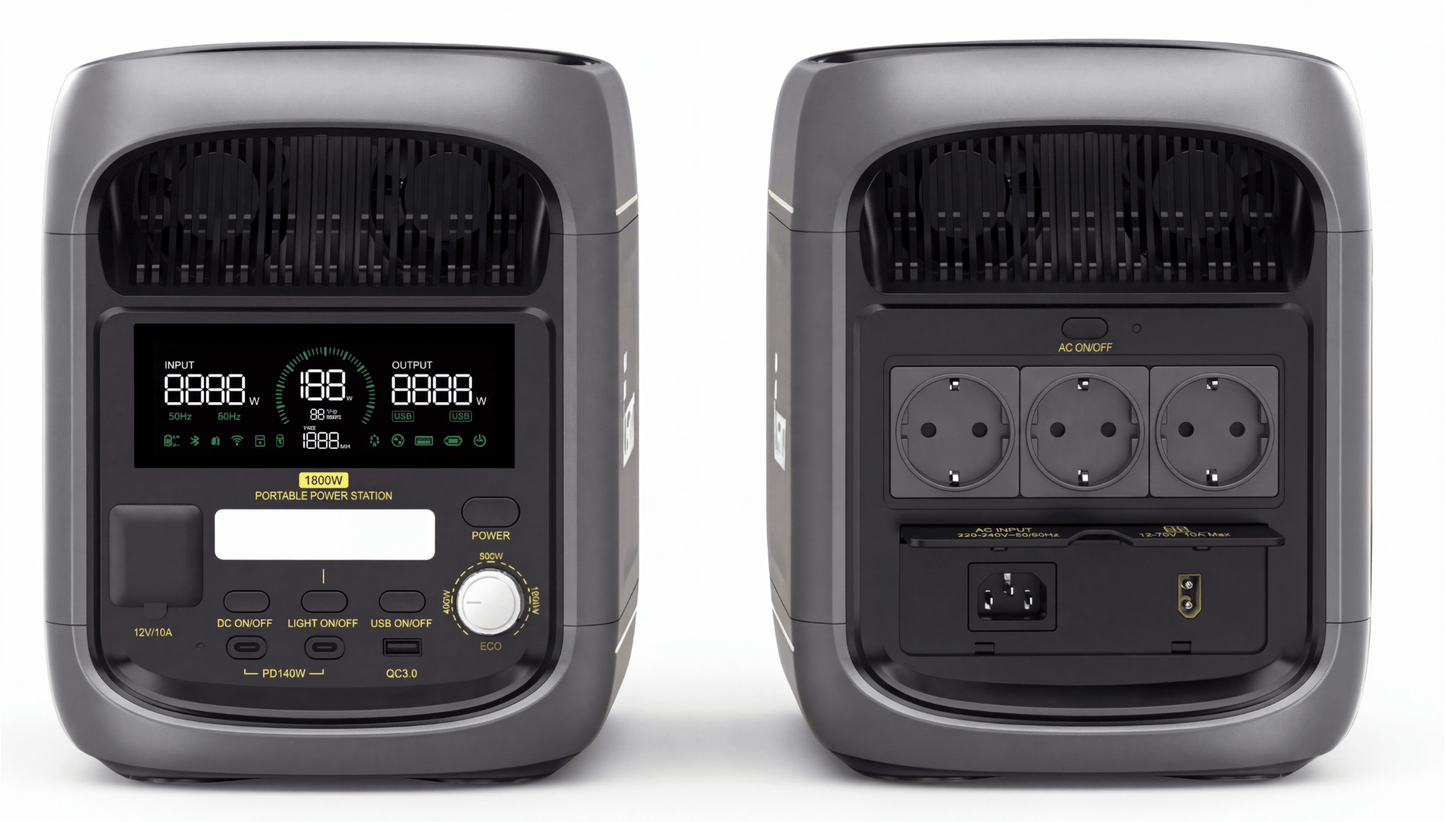 *NEU* FOSSiBOT F1800 - 1800W Powerstation mit 1024Wh und Fast Charge (1200W)